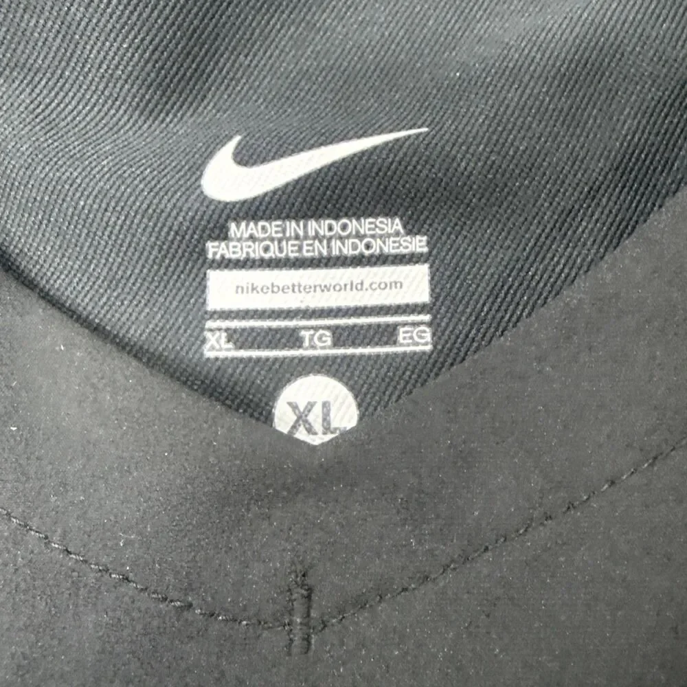 Iowa Hawkeyes Pullover Mens XL Black Gold NCAA Football Nike V-Neck Windshirt